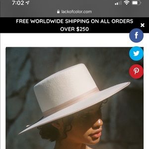 Lack of Color Ivory Rancher Boater hat